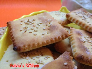 Crackers alle farina di ceci con esubero di pasta madre