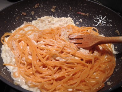 Spaghetti al peperoncino con scalogni e ricotta4