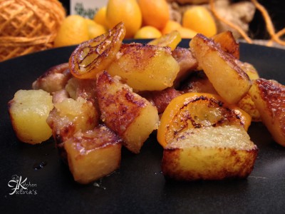 Pollo con patate e kumquat