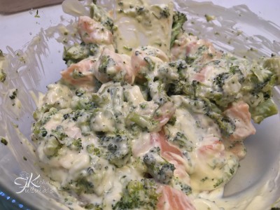 Torta salata salmone e broccoli