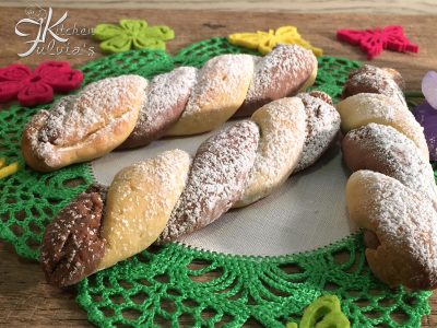 Biscotti trecce bicolori - per colazioni e merende da sogno