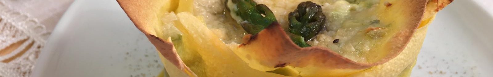 Cestini di lasagne agli asparagi e ricotta – videoricetta