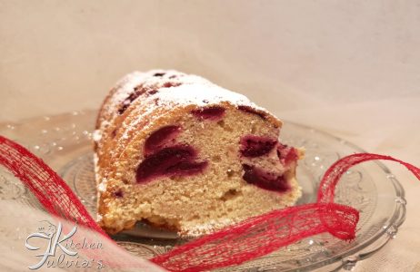 Torta tipo Amor polenta con ciliegie la ricetta